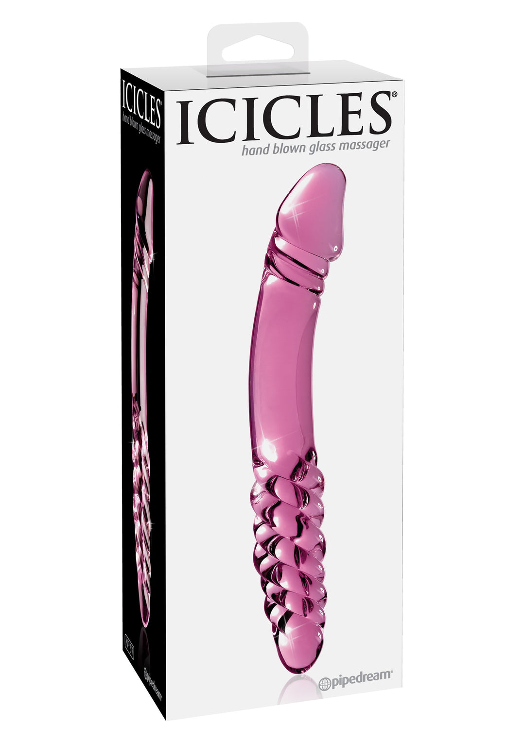 Dildo doppio in vetro Icicles No.57 - 22cm