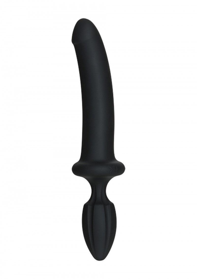 realistic double dildo and anal silicone vaginal plug black dildo butt fuck 10