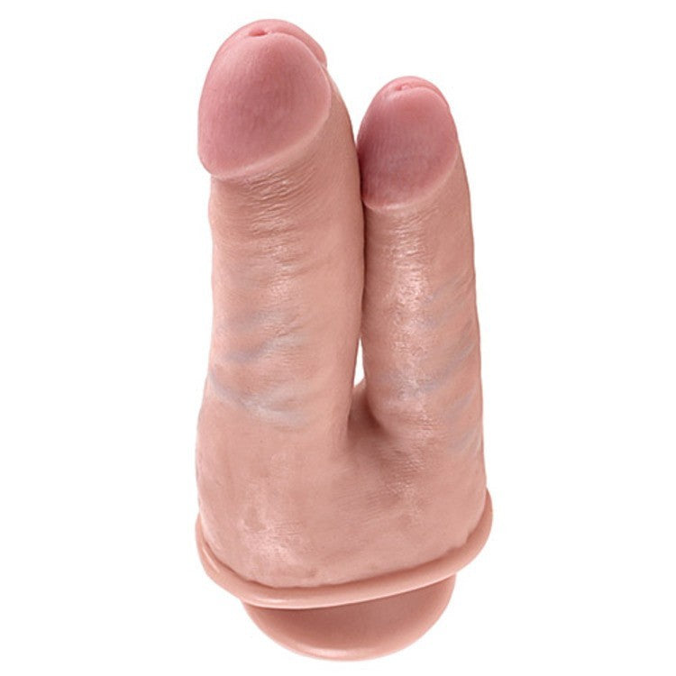 Dildo doppio realistico per doppia penetrazione King Cock - 22cm