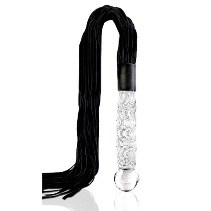 Do it Glass dildo with icicles whip