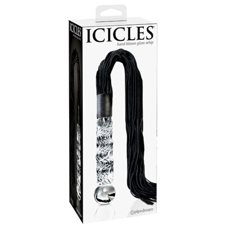 Do it Glass dildo with icicles whip