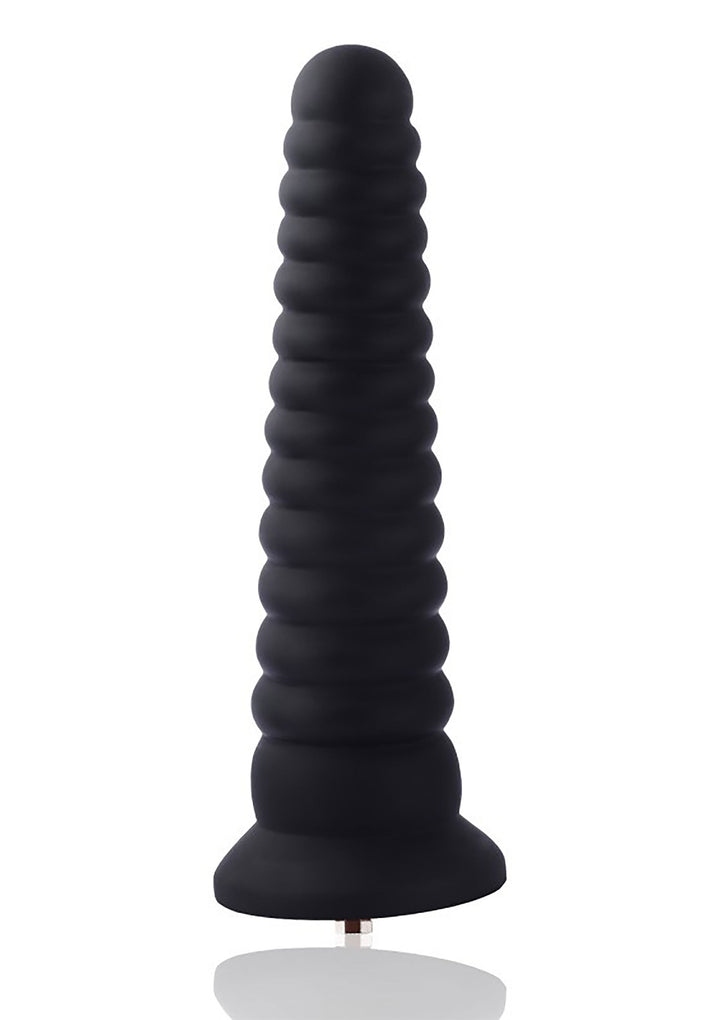 Dildo Hismith KlicLok Nero con scanalature -25cm