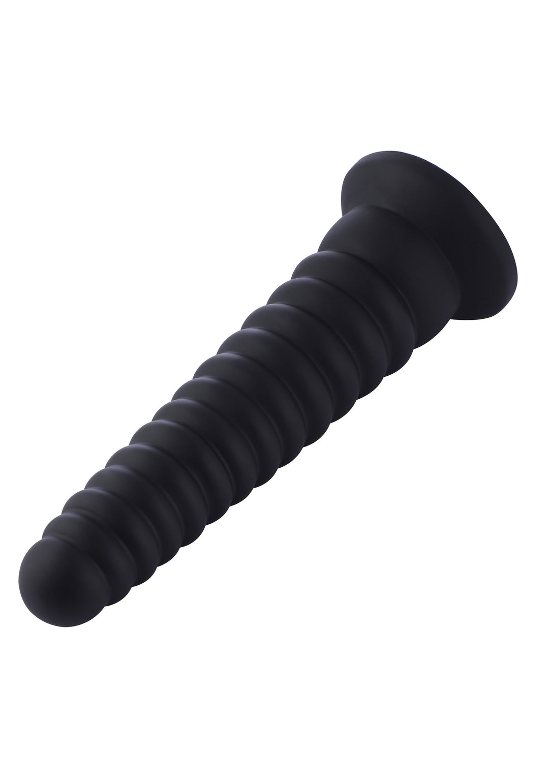 Dildo Hismith KlicLok Nero con scanalature -25cm