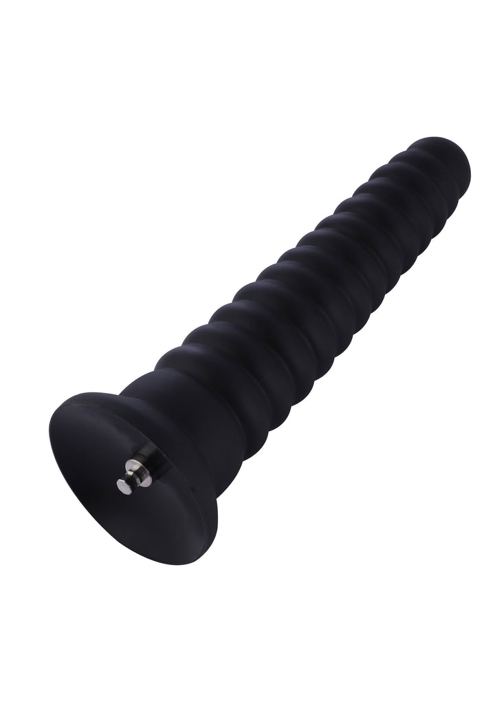 Dildo Hismith KlicLok Nero con scanalature -25cm