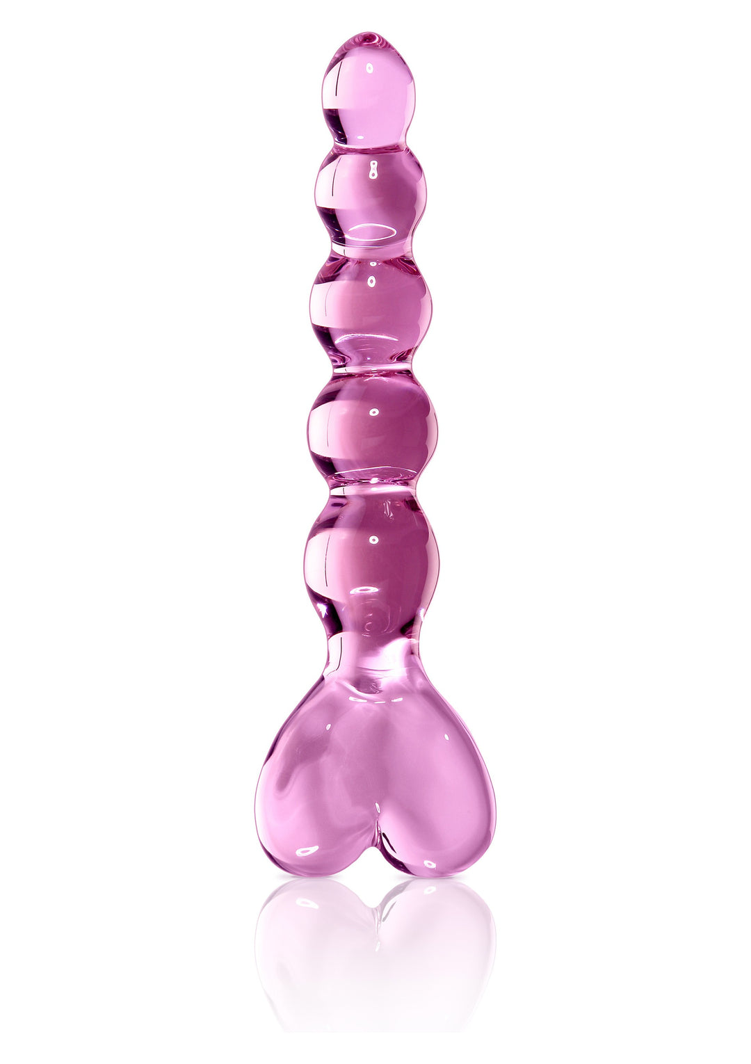 Pink Glass Dildo G-Spot and Prostate Icicles No.43 - 20cm