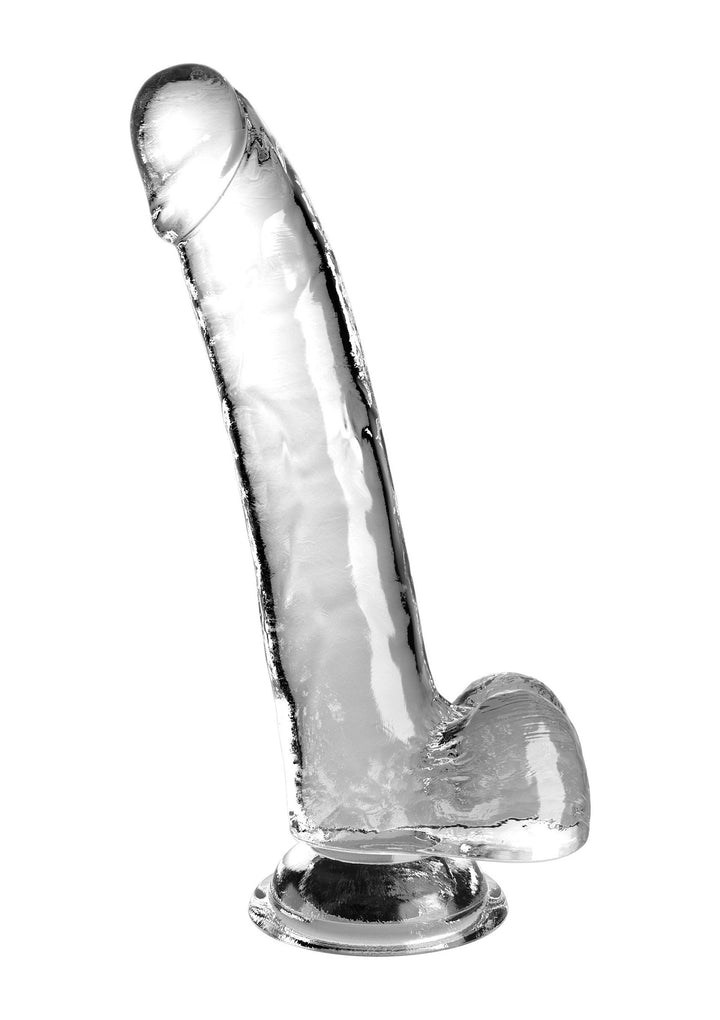 Dildo realistico King Cock clear - 24,8cm