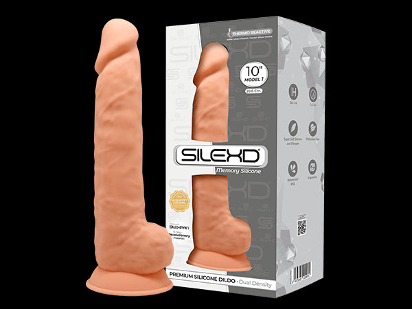 Realistic dildo with light flesh suction cup - 26.6cm