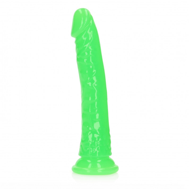 Realistic dildo with suction cup Slim Neon Green - 22cm