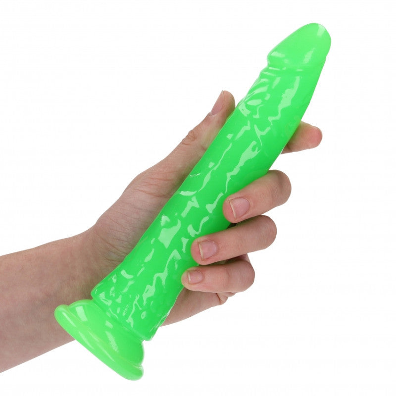 Realistic dildo with suction cup Slim Neon Green - 22cm