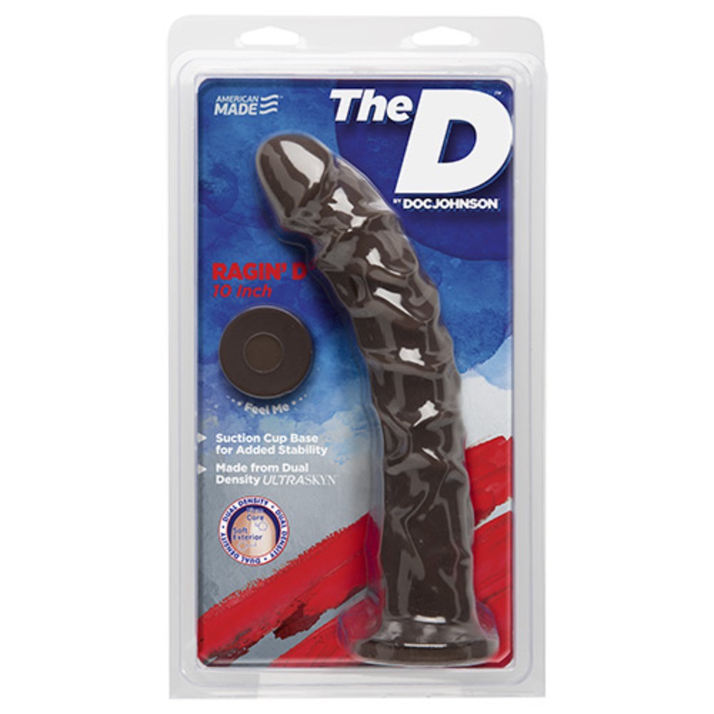 The D Racin' Chocolate Super-Shaped Realistic Dildo - 25cm