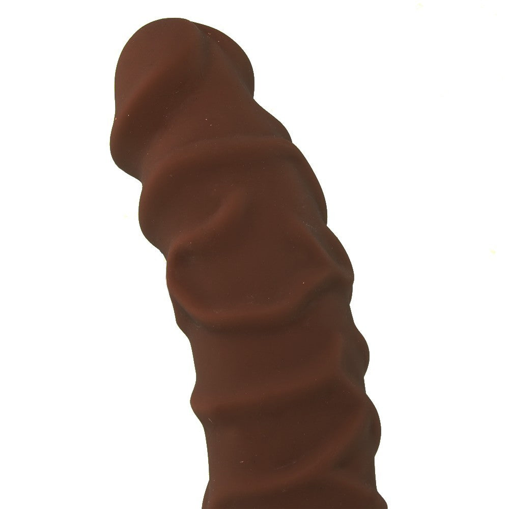 The D Racin' Chocolate Super-Shaped Realistic Dildo - 25cm