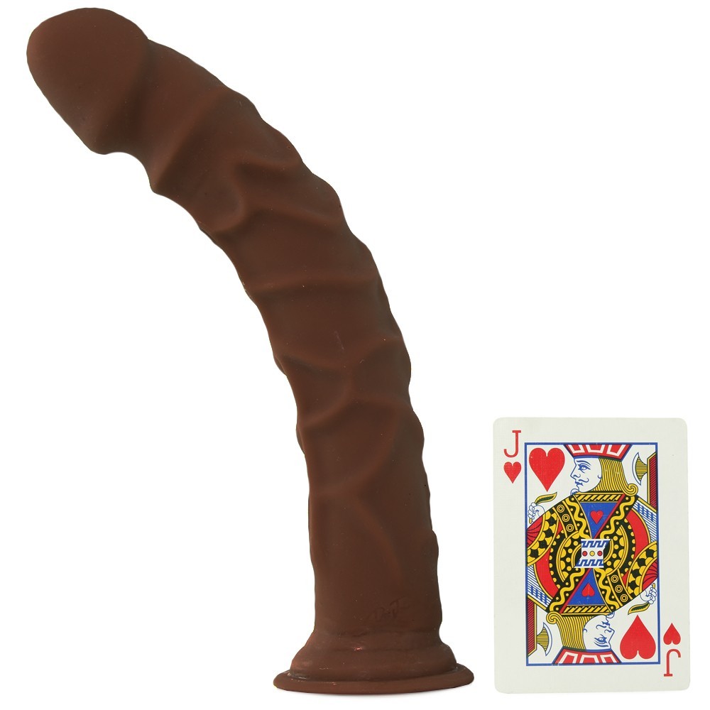 The D Racin' Chocolate Super-Shaped Realistic Dildo - 25cm