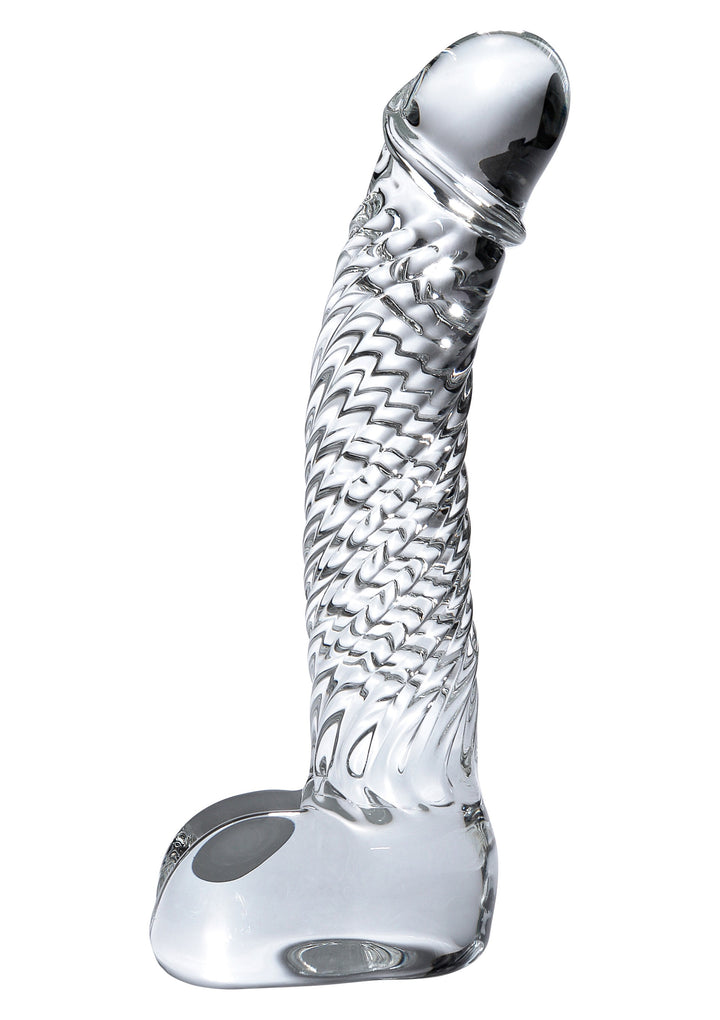 Twisted Glass Realistic Dildo Icicles No.61 - 17cm