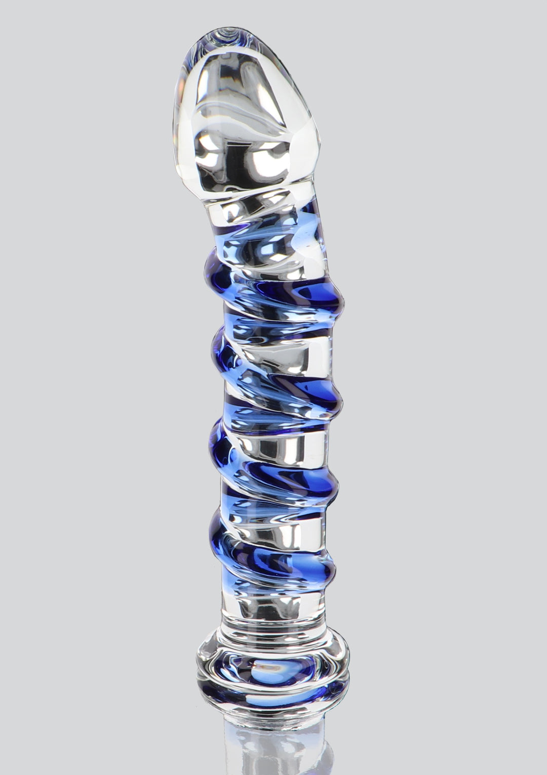 Realistic phallus in G-Spot Gemstone glass