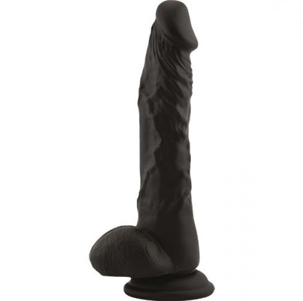 Dildo realistico con ventosa Nero - 23,5cm