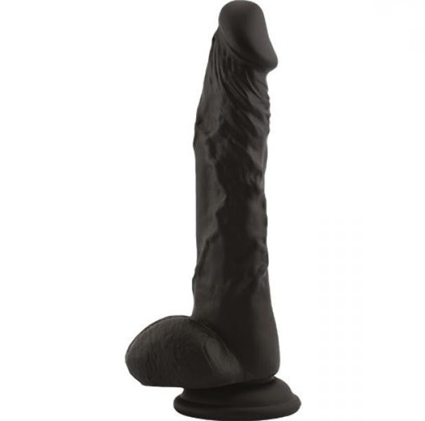 Realistic dildo with suction cup Black - 23.5cm