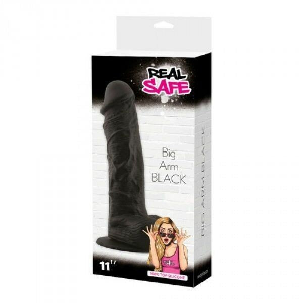 Big Arm realistic dildo with black silicone suction cup - 27.5cm