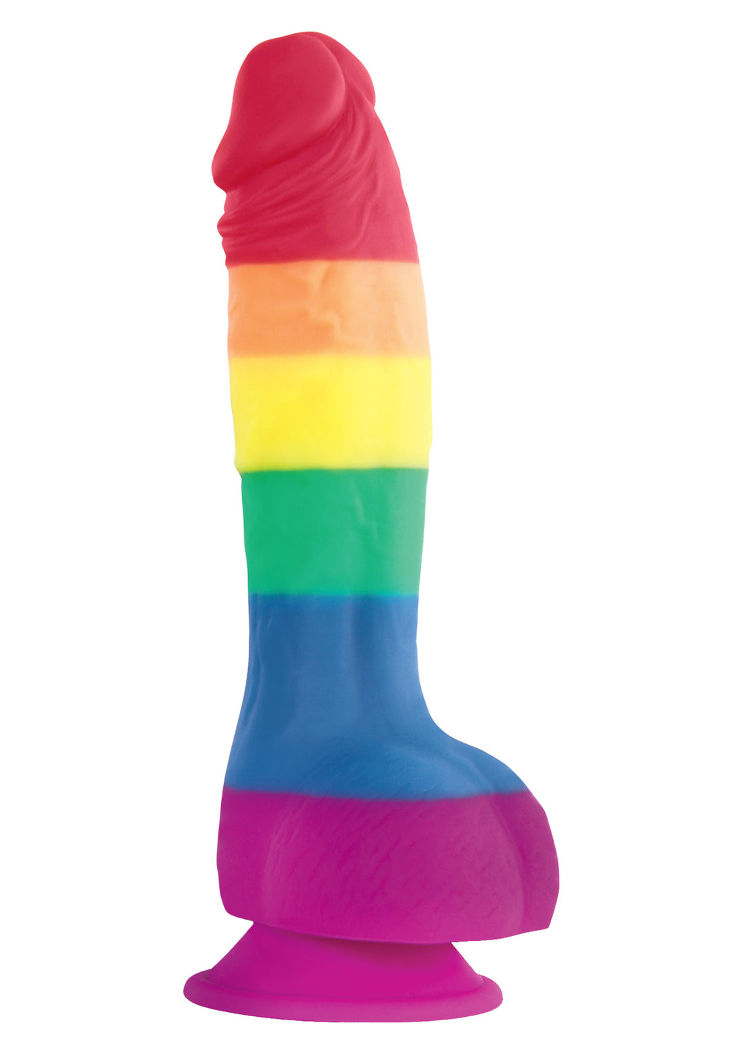 Realistic vaginal anal phallus with suction cup Pride Edition 6 Inch Dildo