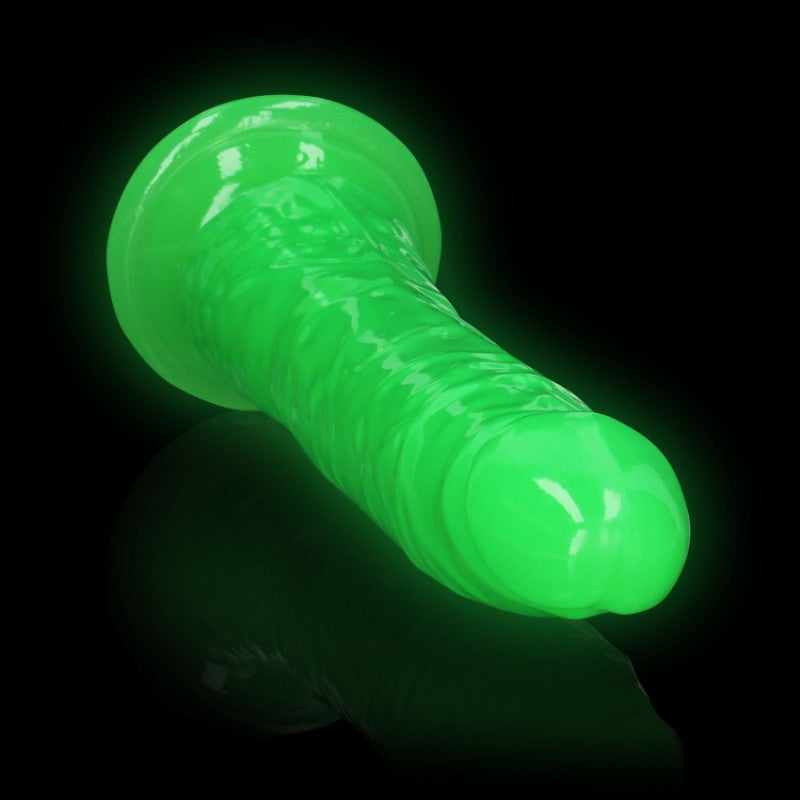 Realistic dildo with suction cup Slim Neon Green - 25cm