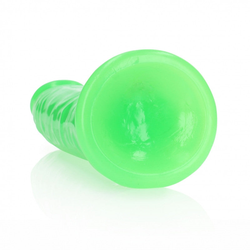Realistic dildo with suction cup Slim Neon Green - 25cm