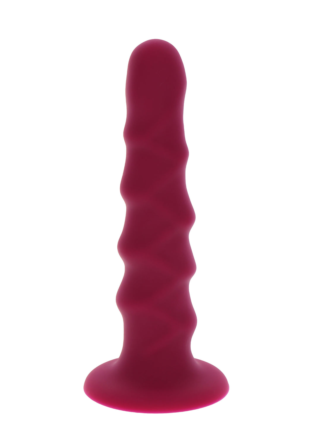 Dildo Ribbed Get Real Rosso - 16cm