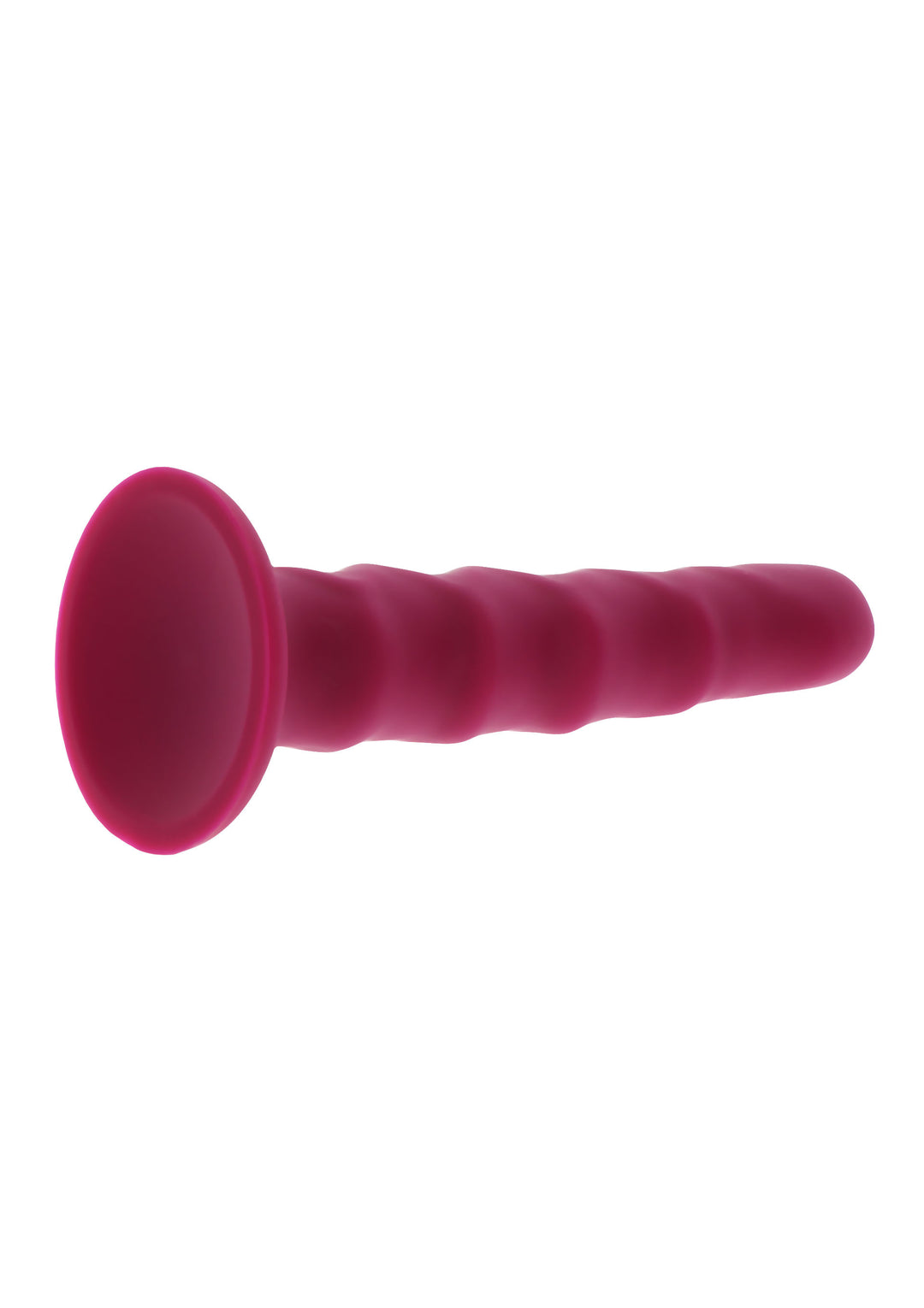 Dildo Ribbed Get Real Rosso - 16cm