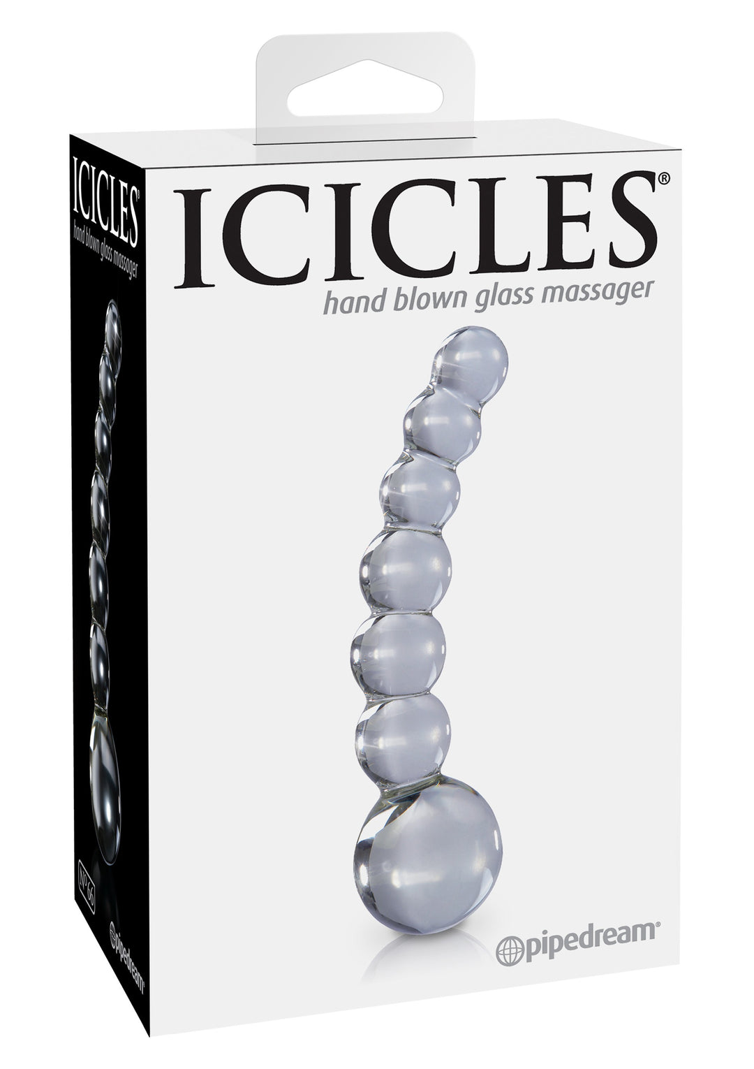 Glass Beaded Dildo for G-Spot and Prostate Icicles No.66 - 12cm