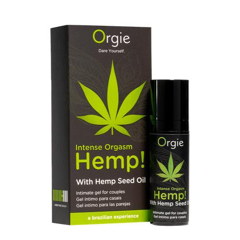 Intimate sexual lubricant gel with hemp, vaginal massage stimulator