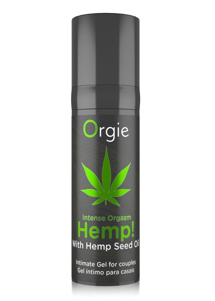 Intimate sexual lubricant gel with hemp, vaginal massage stimulator