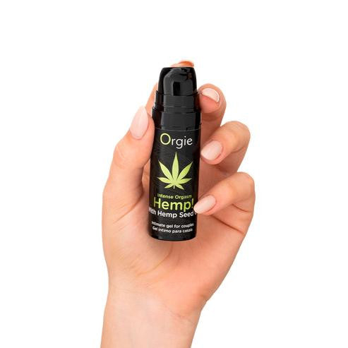 Intimate sexual lubricant gel with hemp, vaginal massage stimulator