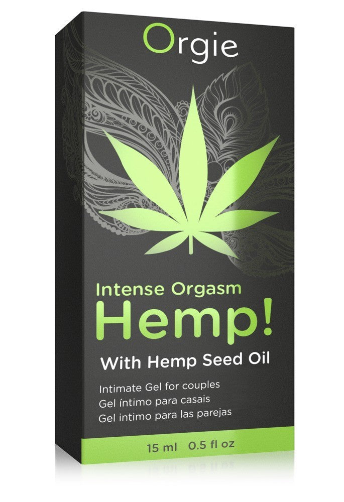 Intimate sexual lubricant gel with hemp, vaginal massage stimulator