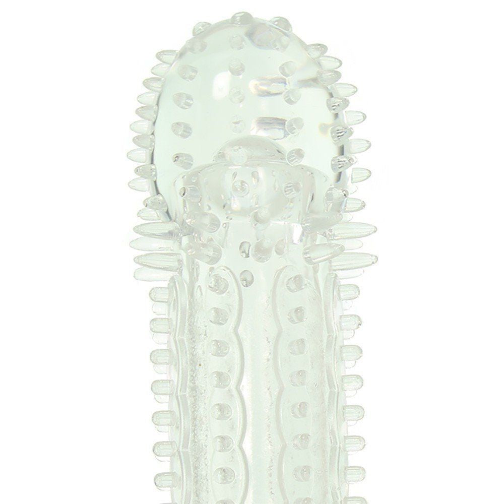 Wearable phallic sheath extends the penis with phallic ring against premature ejaculation