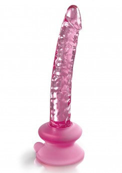 Dildo in Vetro con ventosa e base flessibile Icicles No. 86 - 17cm