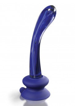 Dildo in Vetro con ventosa e base flessibile Icicles No. 89 - 18cm