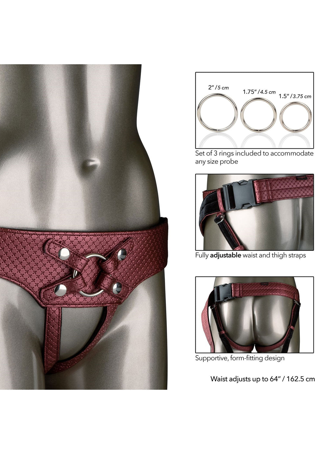 Wearable strap on harness for dildo