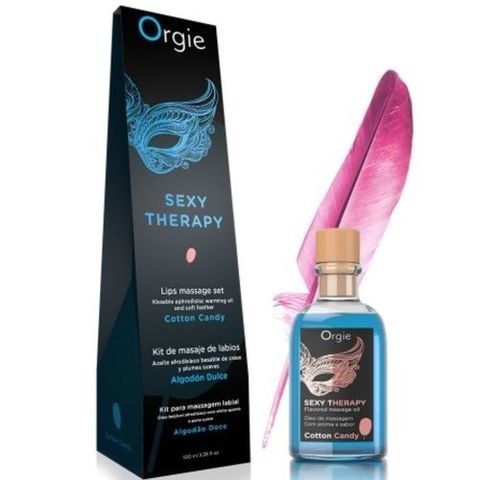 Oral sexy therapy cotton candy edible massage kit