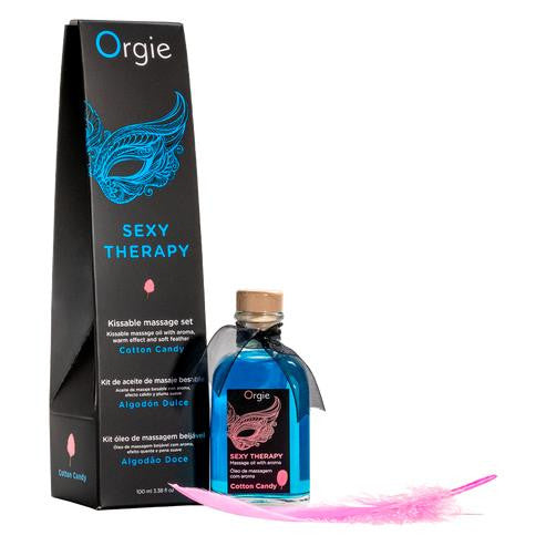 Oral sexy therapy cotton candy edible massage kit