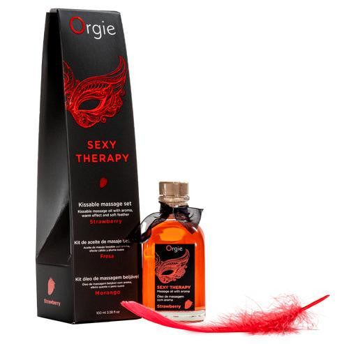 Edible oral sexy therapy strawberry gangbang massage kit