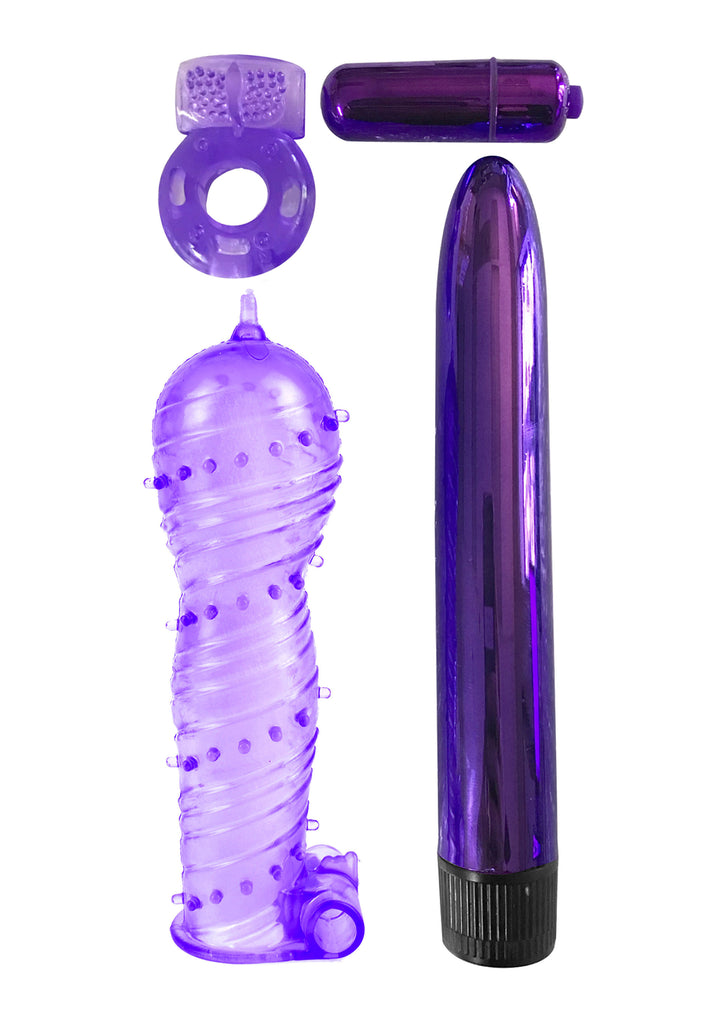 Ultimate Pleasure Couple's Kit - Purple