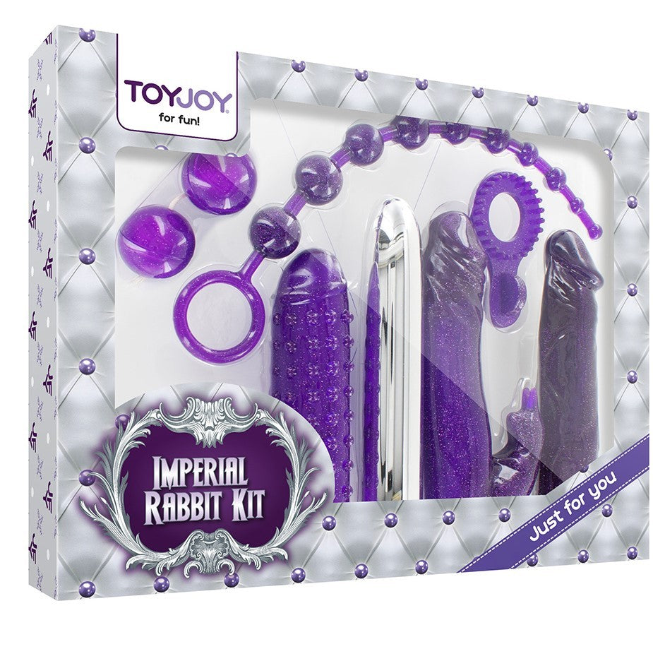 Kit sex toys vaginal anal vibrator phallus rabbit balls and sheaths