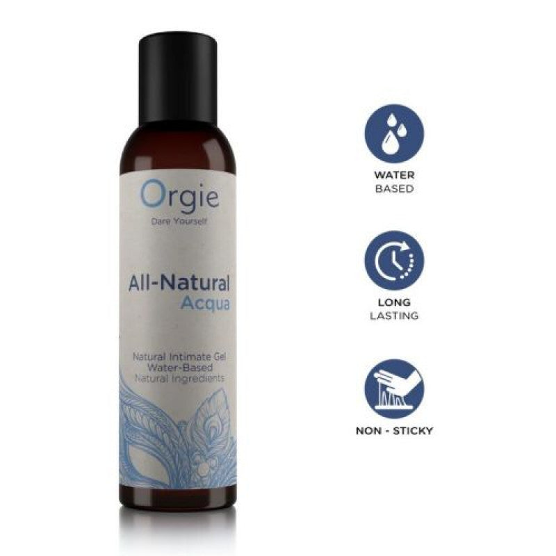 Lubrificante naturale gel orgie all natural acqua