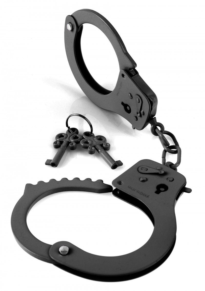 Constrictive handcuffs black bondage cuffs designer black