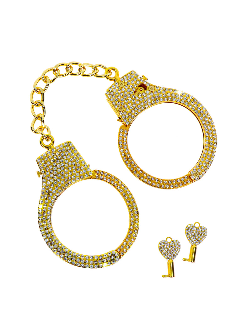 Diamond Wrist Cuffs Gold handcuffs