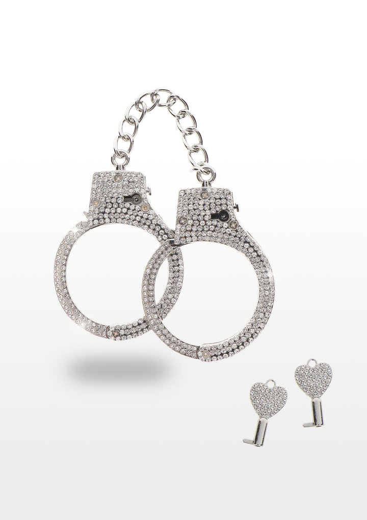 Diamond Wrist Cuffs Silver handcuffs