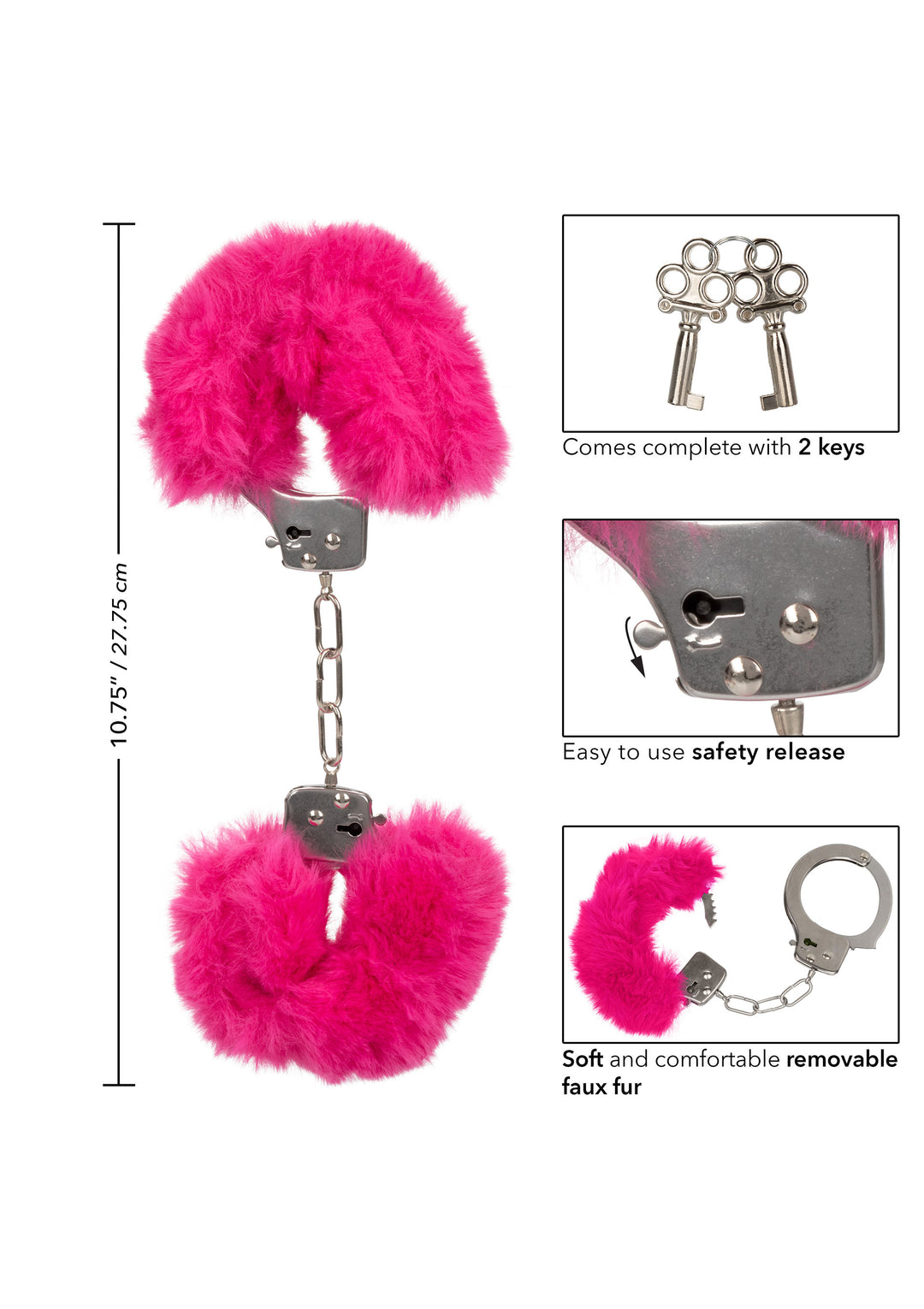 Ultra Fluffy Furry Cuffs fuchsia handcuffs