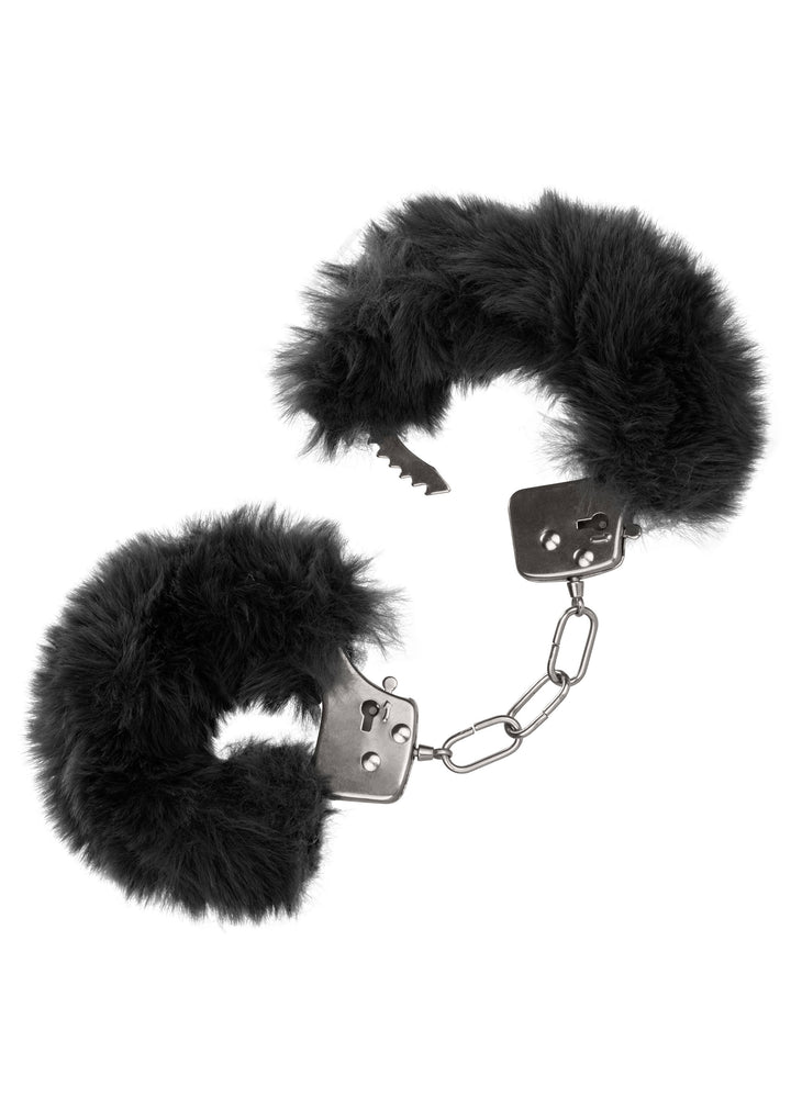 Ultra Fluffy Furry Cuffs Black Handcuffs