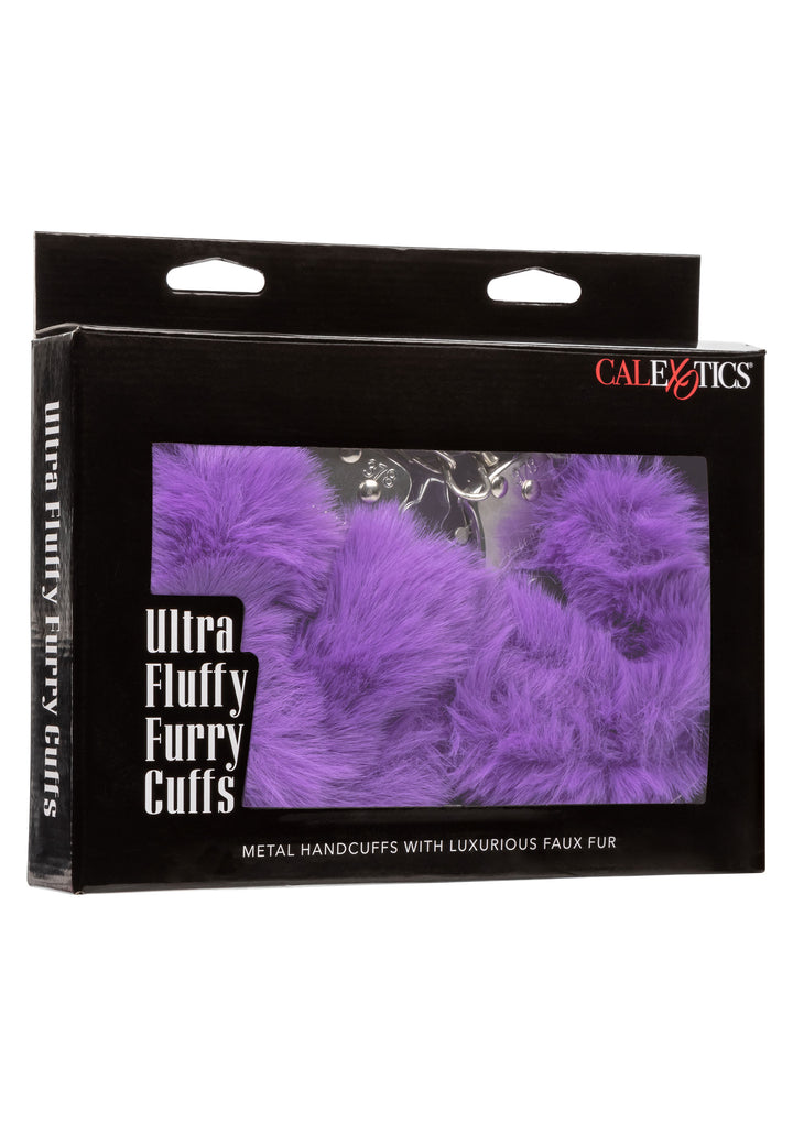 Purple Ultra Fluffy Furry Cuffs Handcuffs