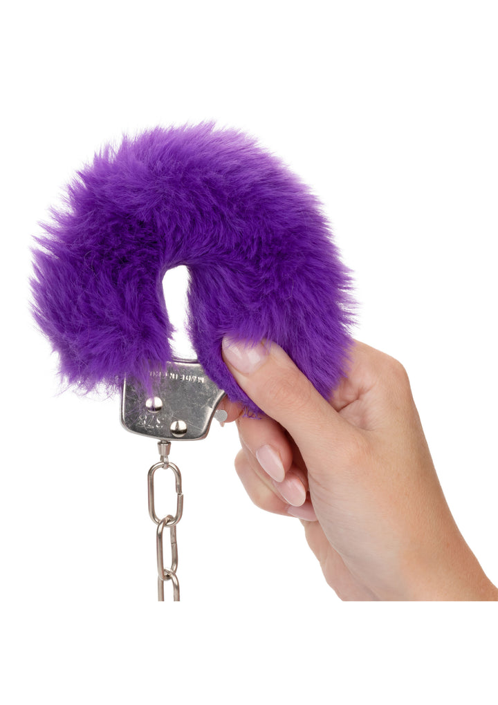 Purple Ultra Fluffy Furry Cuffs Handcuffs