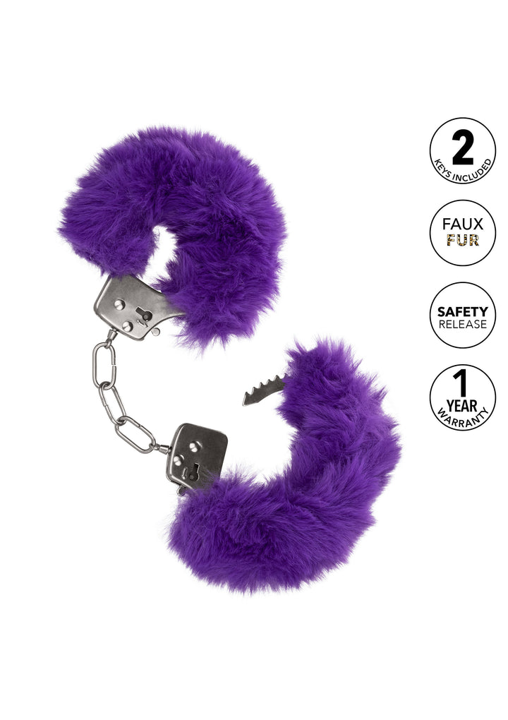 Purple Ultra Fluffy Furry Cuffs Handcuffs