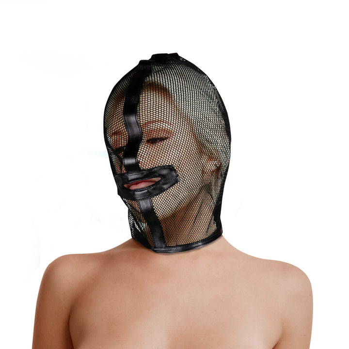 Black fishnet mask